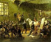 Horace Vernet l' atelier du peintre oil painting on canvas